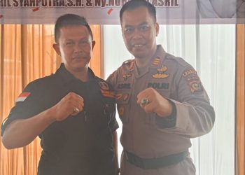 Satgas GRIB Menghadiri Kenal Pamit Kapolsek Tambang Dan Ketua Ranting Bayangkari Tambang