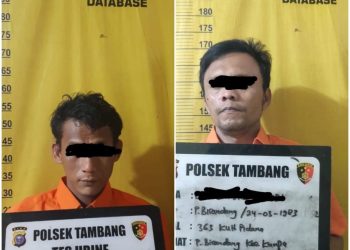 Dua Pelaku Spesial Pembobol Rumah Diamankan Unit Reskrim Polsek Tambang Satu Pelaku DPO