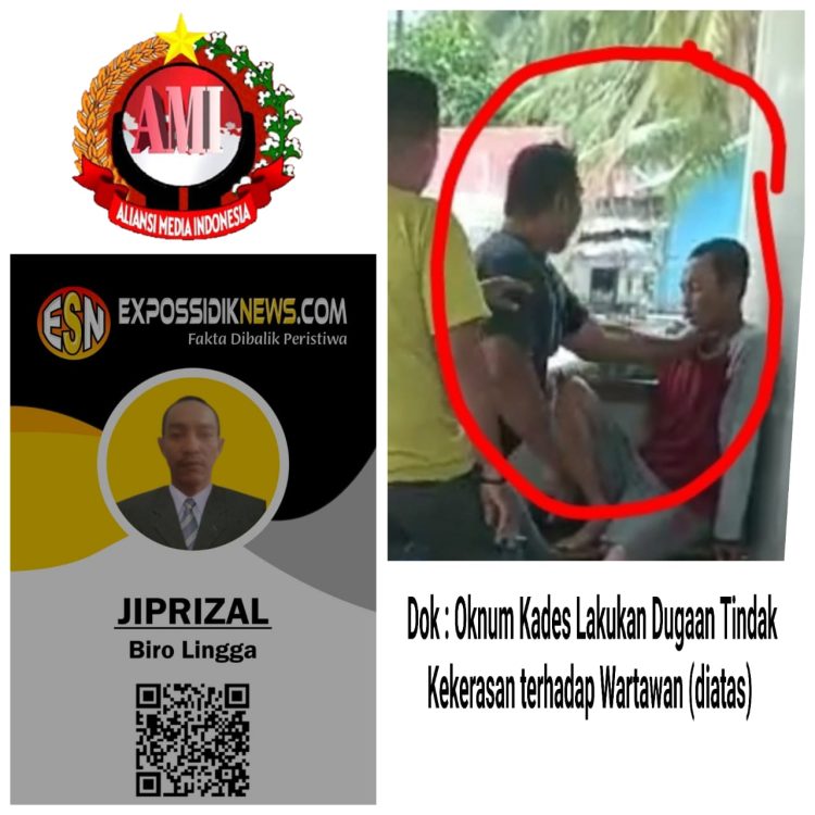 Tidak Terima Bahan Ilegal Logging di Foto, Kades Pantai Harapan Bersama 9 Orang Warganya Datangi Oknum Wartawan Lakukan Tindakan Kekerasan 