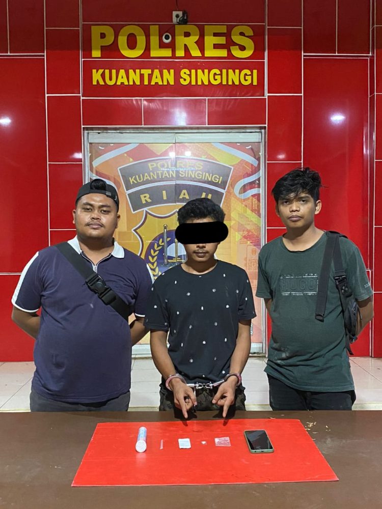 Team Mata Elang Sat Res Narkoba Polres Kuansing Berhasil Ungkap Peredaran Narkotika Jenis Shabu