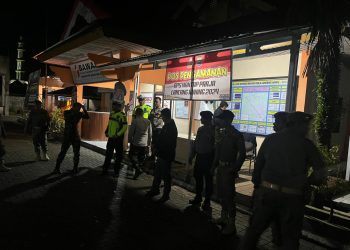 Polres Kuansing Cek Personil Pengamanan Bawaslu Dalam Rangka Operasi Mantap Praja Lancang Kuning 2024