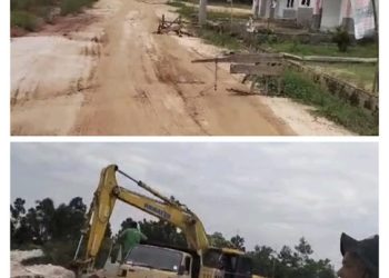 Terkesan Mengangkangi APH, Galian C Jl. Sari Madu Kembali Beroperasi