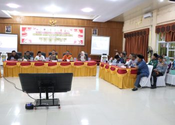 Kapolres Kuansing Pimpin Rapat Koordinasi Lintas Sektoral Operasi Lilin Lancang Kuning 2024 Pengamanan Natal dan Tahun Baru