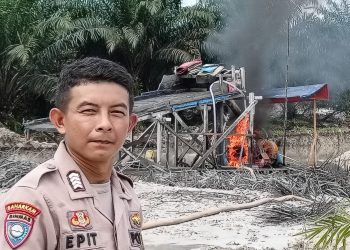 Polsek Kuantan Tengah Tindak Aktivitas PETI di Desa Pintu Gobang Kari