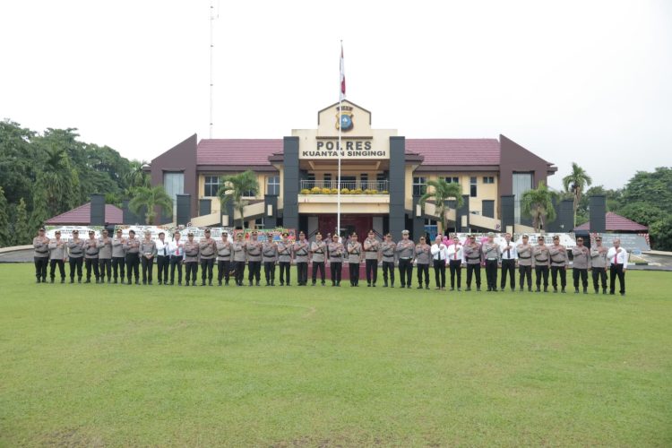 Kapolres Kuansing Pimpin Sertijab Waka Polres, Kapolsek Singingi Hilir, dan Kapolsek Benai