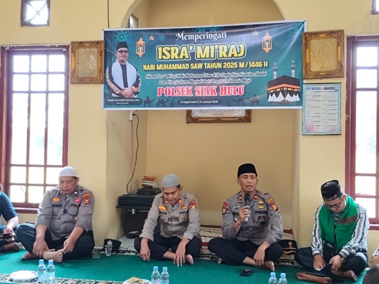 Polsek Siak Hulu Peringati Isra Miraj 2025 Mengenang Peristiwa Agung Perjalanan Suci Rasulullah SAW