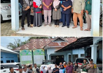 Alhamdulillah, Wakil Bupati Kampar Beri Bantuan Beras 2 Ton Kepada Warga Terdampak Banjir Di Desa Kampung Pinang