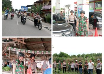 Luar Biasa Komandan.., Patroli Gabungan Pos PAM Idul Fitri 2025 Dipimpin Kapolsek Siak Hulu Bersama Danramil 06/SH
