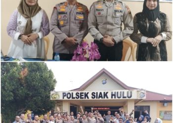 Pisah Sambut Kapolsek Siak Hulu Diwarnai Kesederhanaan, Kehangatan Dan Kebersamaan