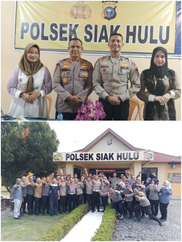 Pisah Sambut Kapolsek Siak Hulu Diwarnai Kesederhanaan, Kehangatan Dan Kebersamaan