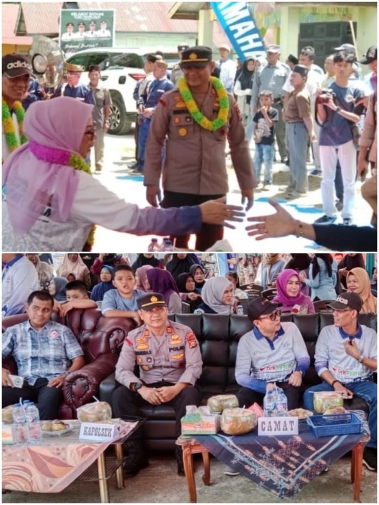 Tetap Jaga Kamtibmas, Kapolsek Siak Hulu AKP Hendra Setiawan, S.H Hadiri Langsung HUT Ke-22 Desa Tanjung Balam