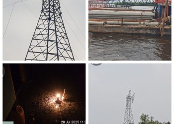 Kapal Tughboat Milik PT. RSL Putuskan Aliran Listrik di Dusun Hutan Samak Desa Titi Akar Aktivitas Masyarakat Lumpuh Total