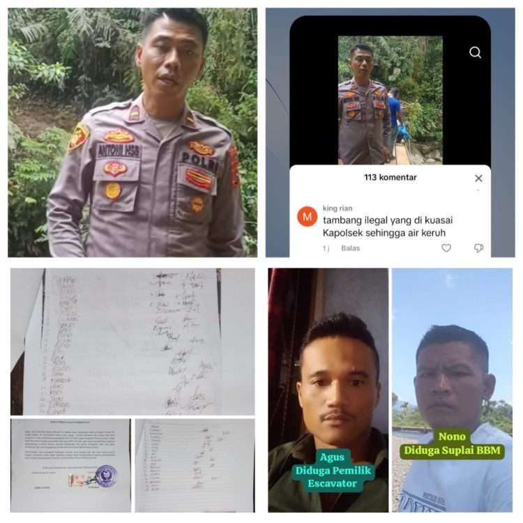 Kapolsek Bernama Antoni Hasibuan Diduga Membackup Tambang Ilegal Diwilayahnya dan Memblokir WhatsApp Rekan Wartawan