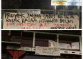 Diduga korupsi besar besaran proyek jalan di Universitas Riau ,spanduk beredar dipekanbaru