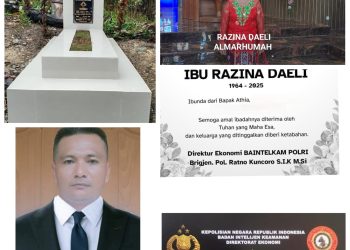 UCAPAN TERIMA KASIH KELUARGA ATAS WAFATNYA IBUNDA TERCINTA, ALMARHUMAH RAZINA DAELI