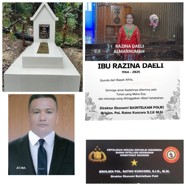 UCAPAN TERIMA KASIH KELUARGA ATAS WAFATNYA IBUNDA TERCINTA, ALMARHUMAH RAZINA DAELI