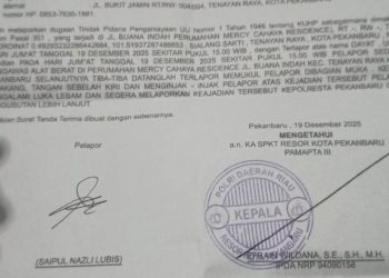 Warga Tenayan Raya Laporkan Dugaan Penganiayaan ke Polresta Pekanbaru