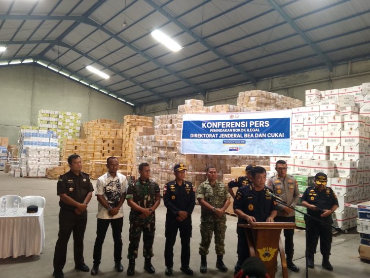 ‎Gebrakan 2026! Kolaborasi Aparat di Riau Sukses Bongkar 160 Juta Batang Rokok Ilegal