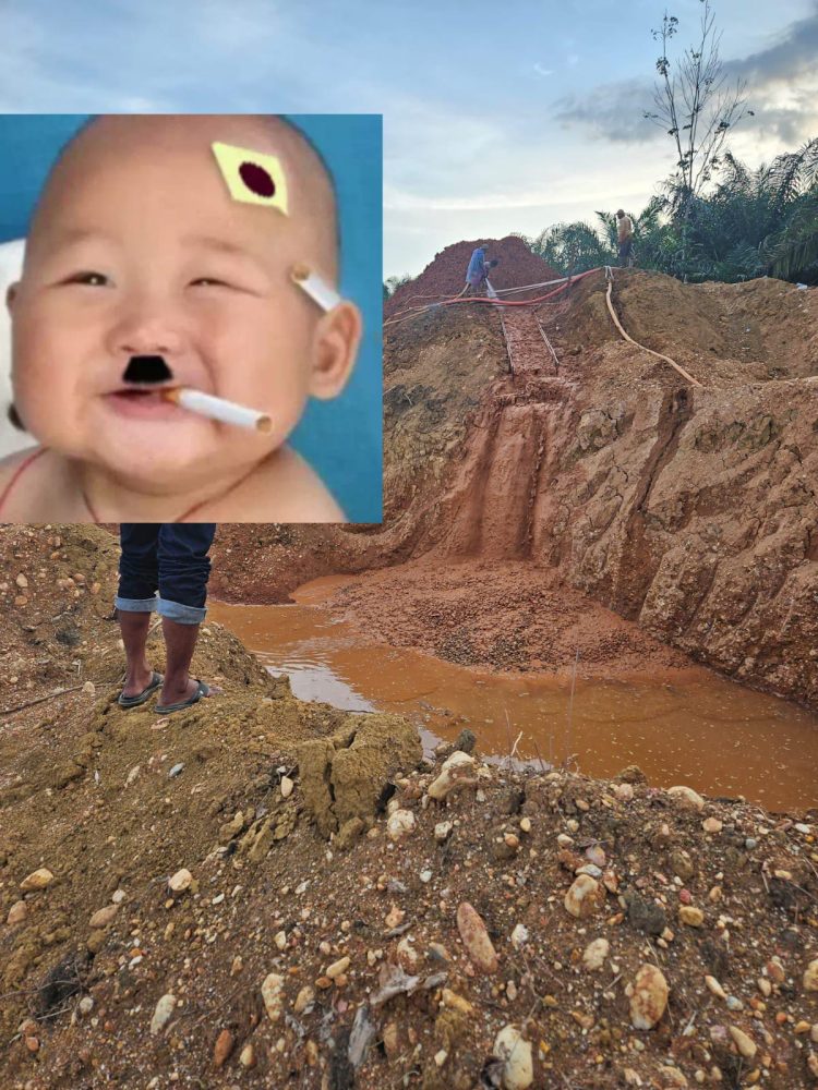 Aktivitas PETI di Desa Koto Kari, Kuantan Tengah, Masih Beroperasi di Darat dan Aliran Sungai