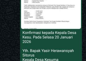 KADES KESUMA TERLIBAT PENERBITAN SKT DI HUTAN LINDUNG BUKIT KUSUMA