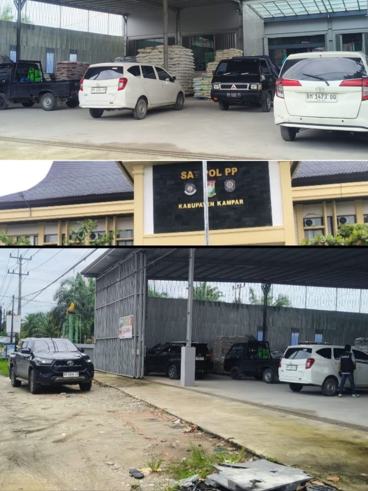 Satpol PP Kampar Siap Turun Lapangan, Dugaan Pelanggaran IMB Gudang Pupuk PT Kuantan Singingi Agro Utama Diseriusi