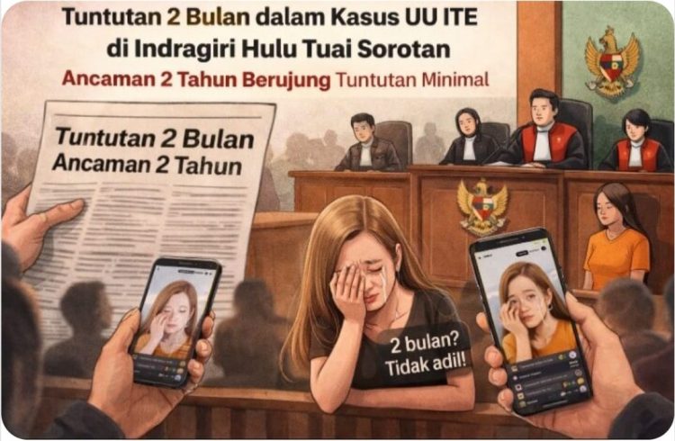 Tuntutan Dua Bulan dalam Kasus UU ITE di Indragiri Hulu Disorot Publik, JPU Dolly dan Ricis Dikonfirmasi