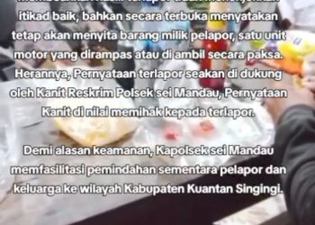 Mediasi Sengketa di Sungai Mandau Gagal, Pelapor Mengaku Motor Dirampas dan Aparat Dinilai Tidak Netral