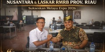 Kolabs Barisan Muda LMB Nusantara Bersama Laskar RMRB Sukseskan Melayu Expo Nusantara 2026, Ukir Rekor MURI Bertanjak 10.000 Peserta