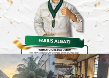 Farris Algazi Nakhodai HMI Komisariat Hukum UIR, Cabang HMI MPO Pekanbaru Periode 2026 – 2027