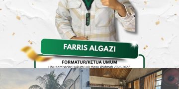 Farris Algazi Nakhodai HMI Komisariat Hukum UIR, Cabang HMI MPO Pekanbaru Periode 2026 – 2027